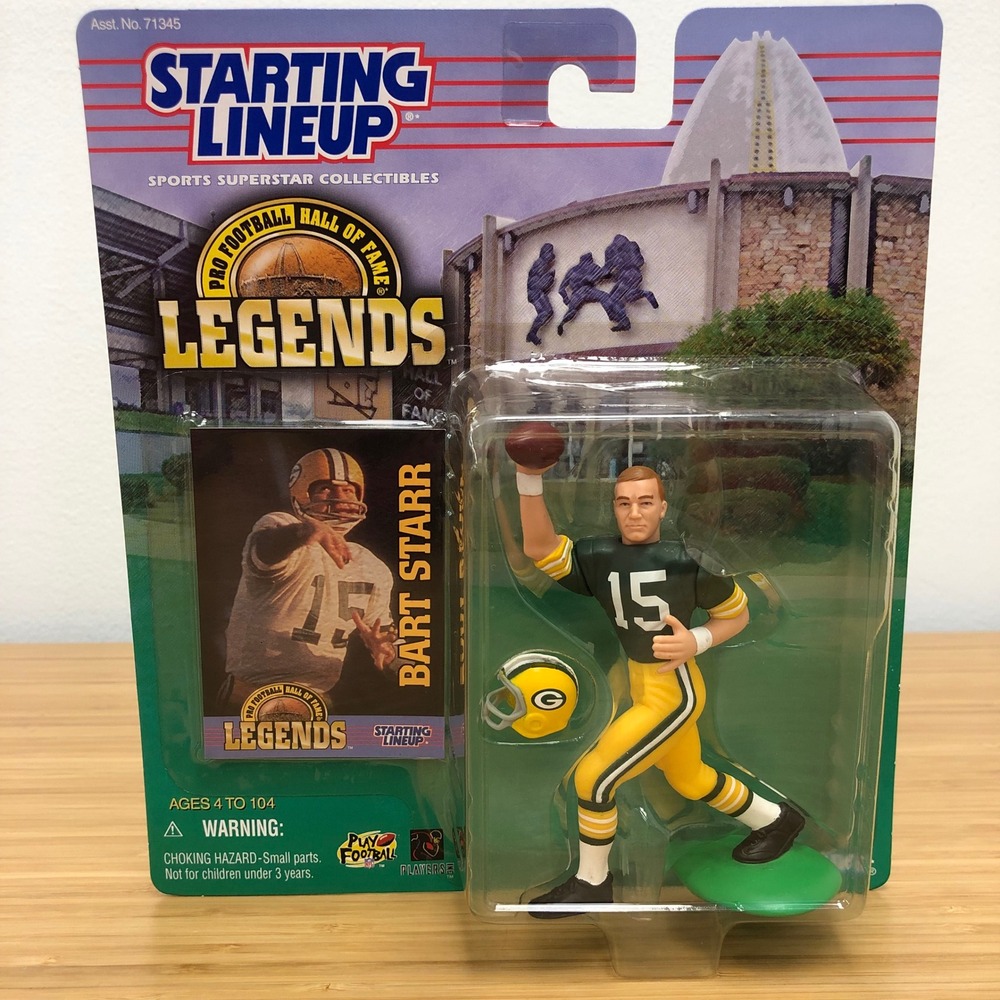 Starting Lineup Bart Starr Action Figure Mens Fans Green Legends NFL 1998